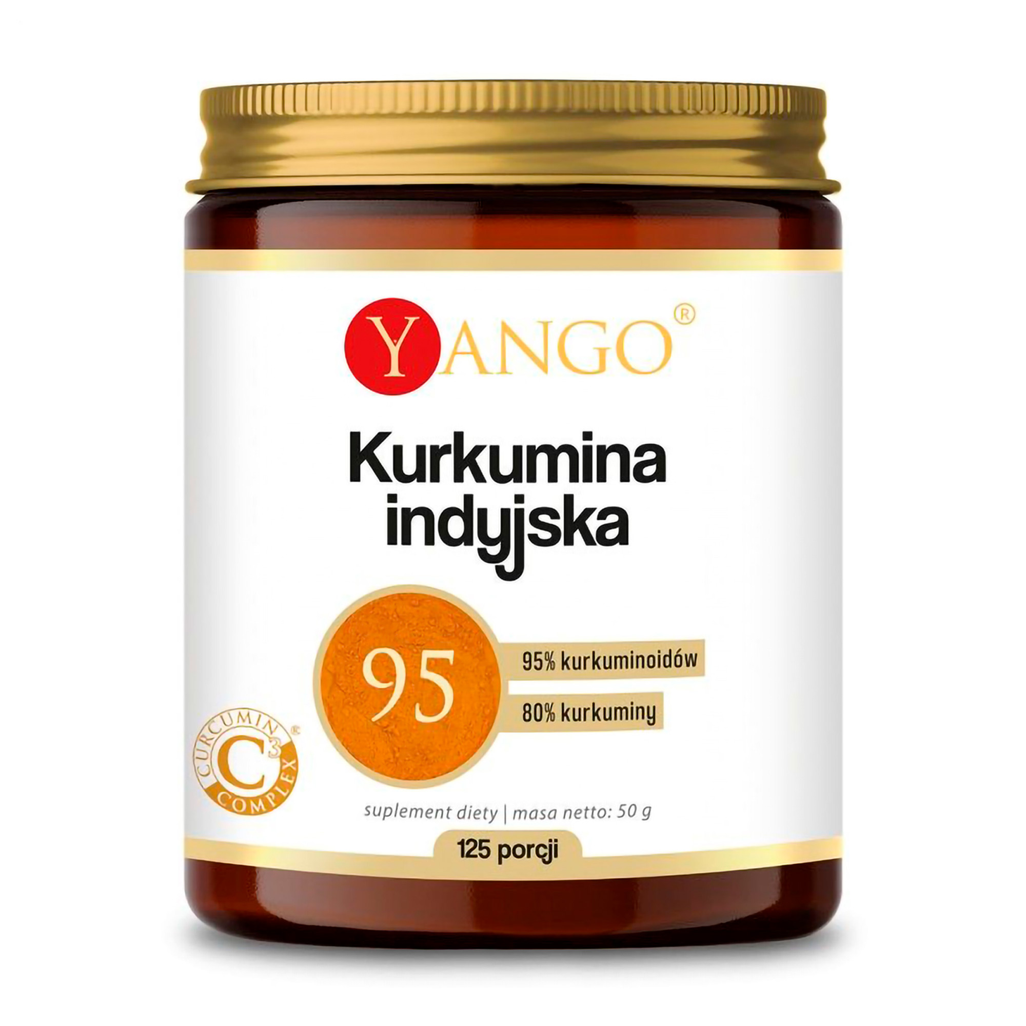 Індійський куркумін Yango Indian Curcumin 400 мг, в порошку, 50 г