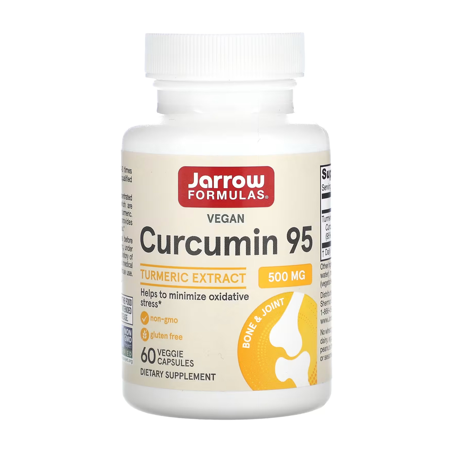 Куркумін 95 Jarrow Formulas Curcumin 95, 500 мг, 60 капсул