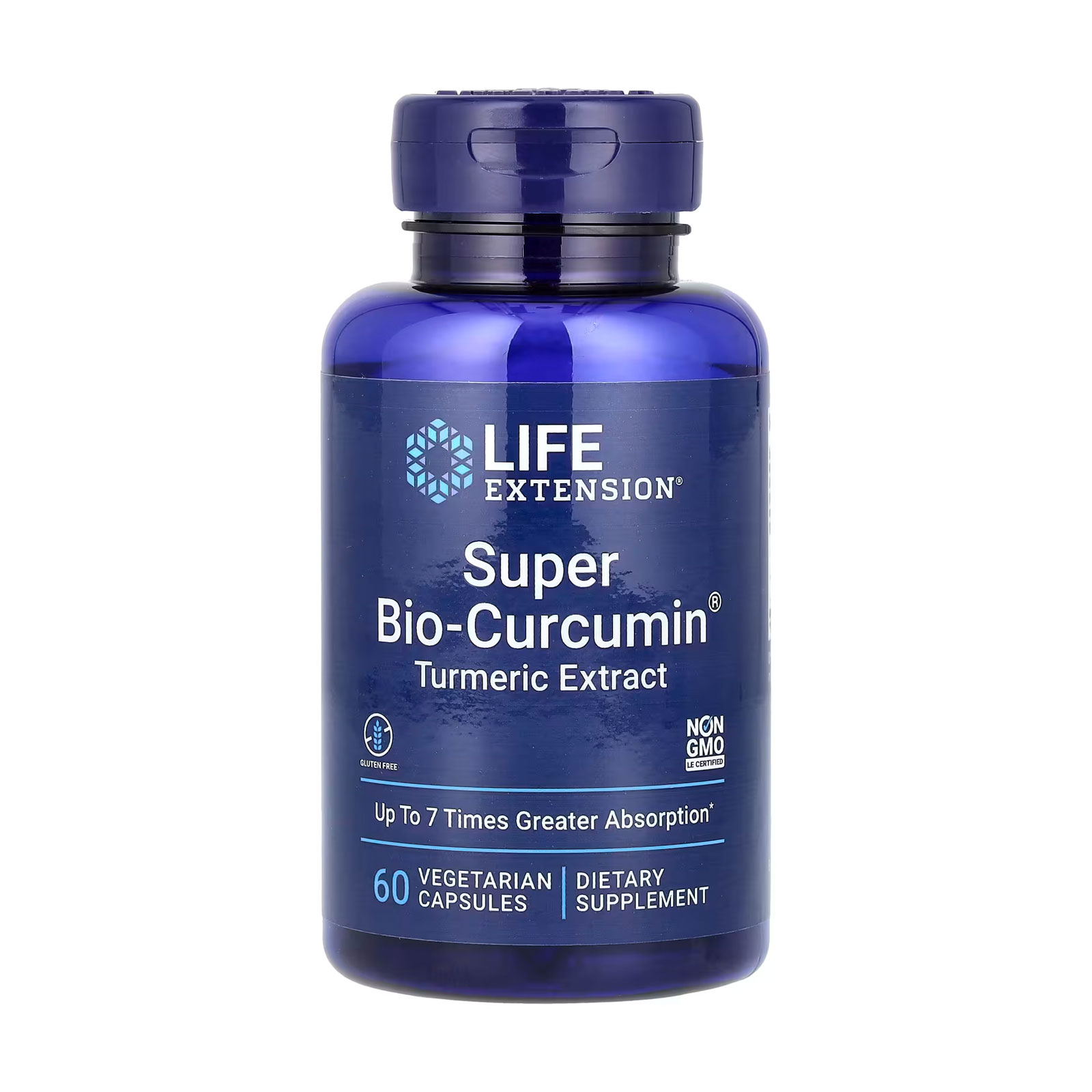 Супер-біо куркумін Life Extension Super Bio-Curcumin 400 мг, 60 вегетаріанських капсул